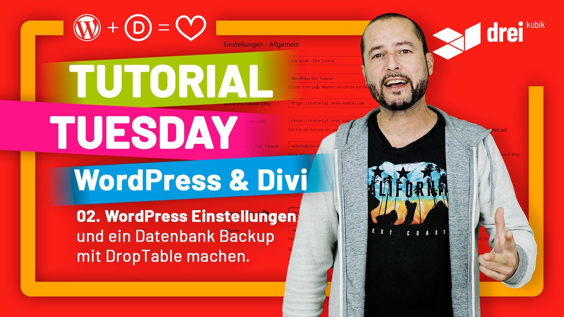 2022 10 03 drei kubik wordpress divi tutorial 02 einstellungen und datenbank backup 1920x1080 th