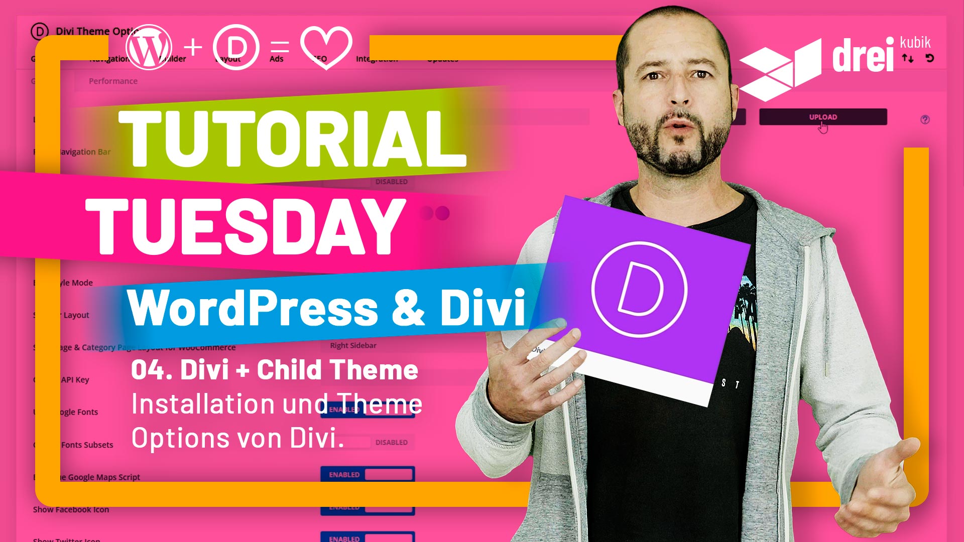 2022 10 03 drei kubik wordpress divi tutorial 04 divi and child theme installation 1920x1080 th