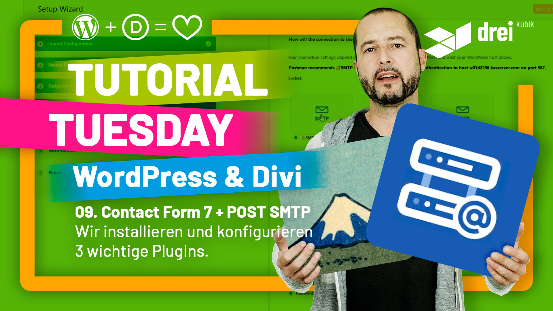 2022 10 03 drei kubik wordpress divi tutorial 09 cf7 and post smtp configuration 1920x1080 th
